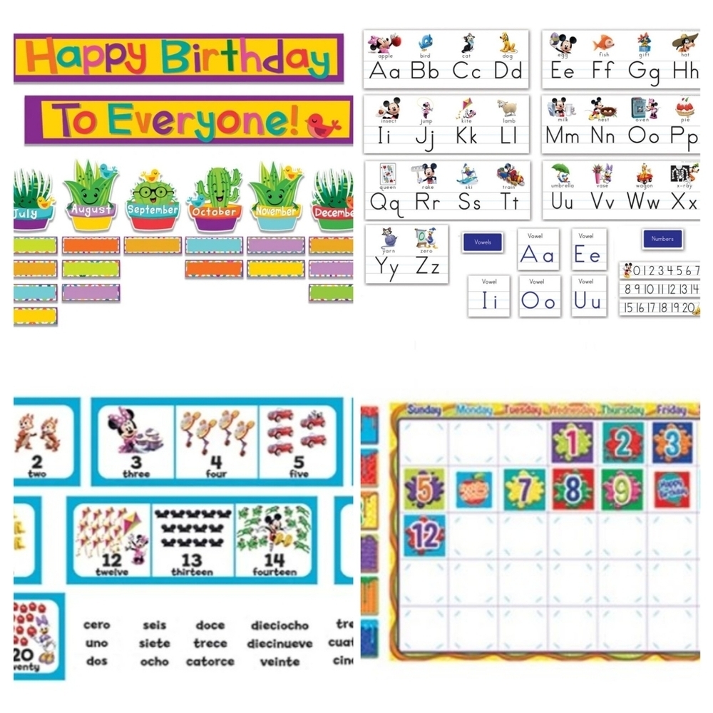 4 Pack Classroom Board Decorations